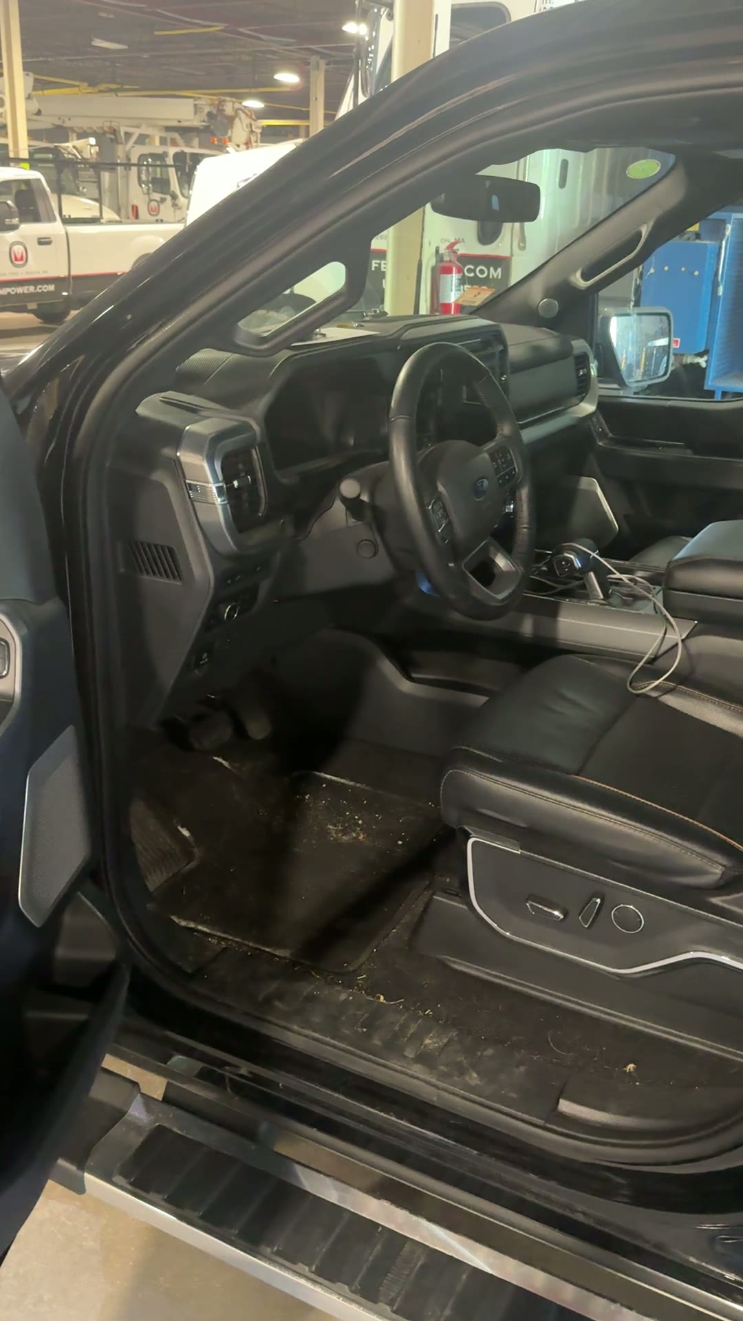 F-150 driver's side interior — before