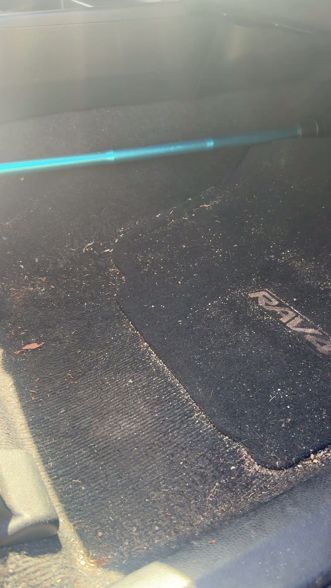 RAV4 carpet and floor mats — before
