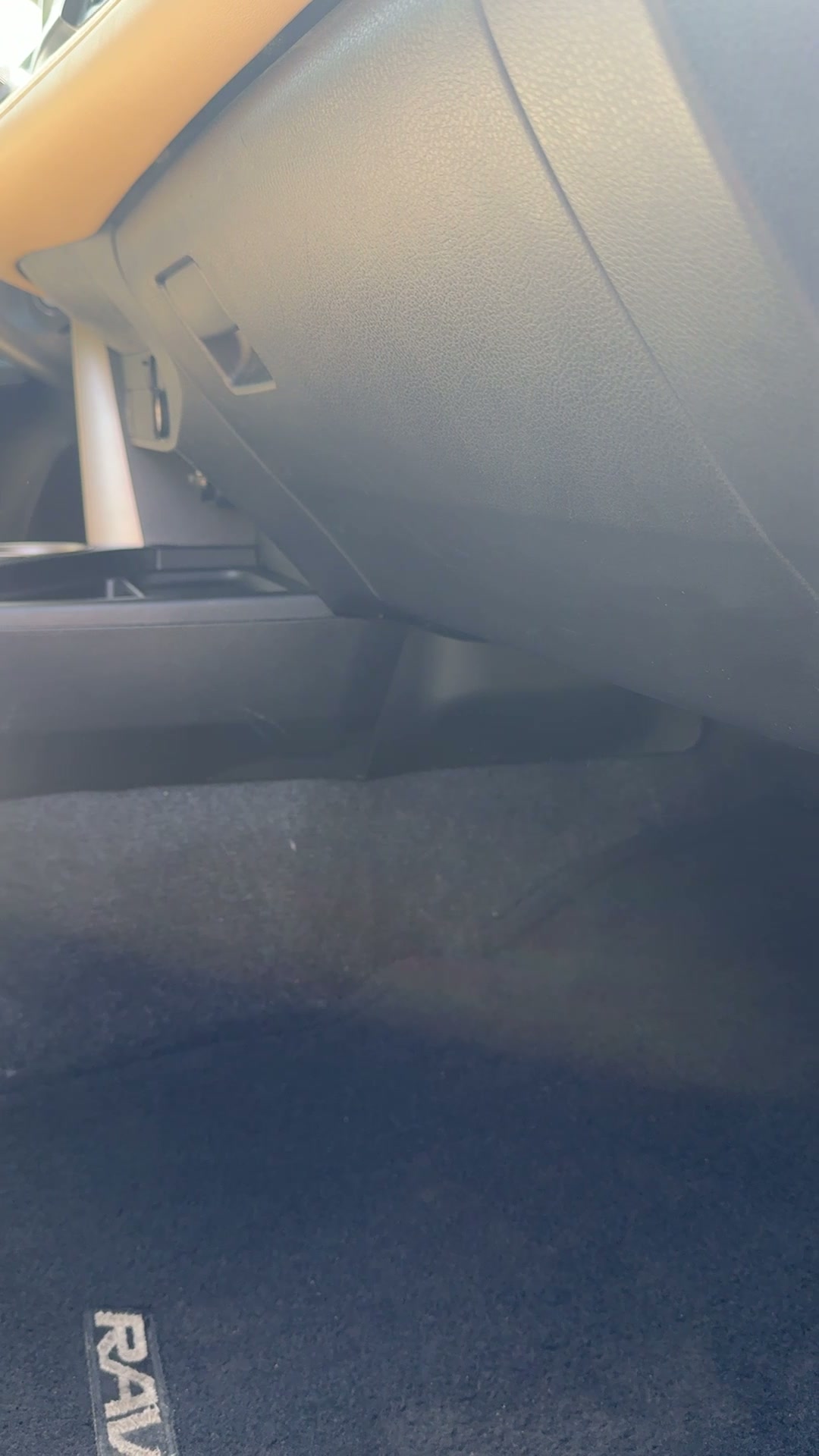 RAV4 carpet and floor mats — after