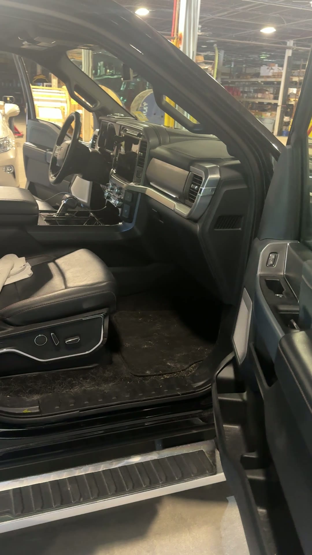 F-150 passenger side interior — before